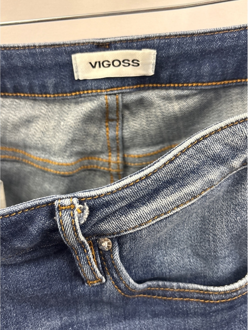 Vigoss Womens Size 14 The Jagger Bootcut Mid Rise Stretch Blue Jeans - Picture 5 of 9